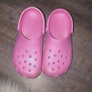 Pink Crocs